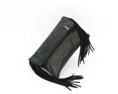 Blue Foldover Handbag